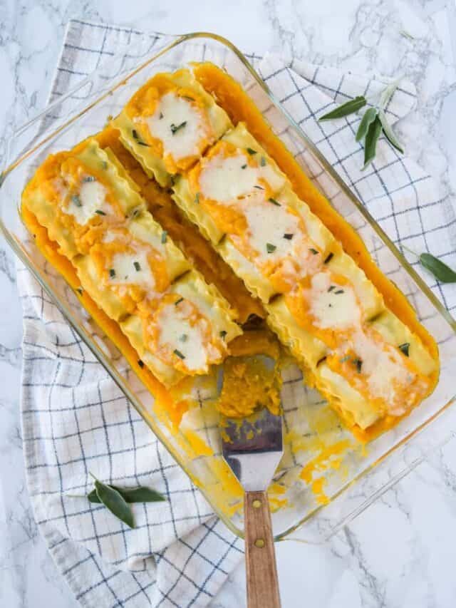 Butternut Squash Lasagna Rolls