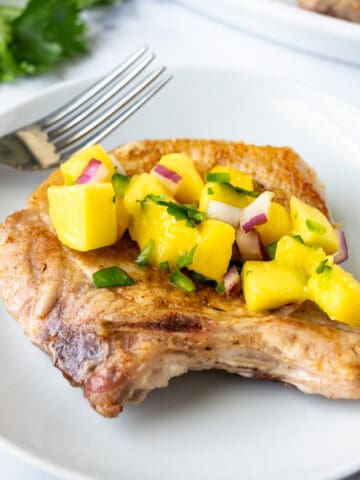 Pork Chops with Mango Salsa