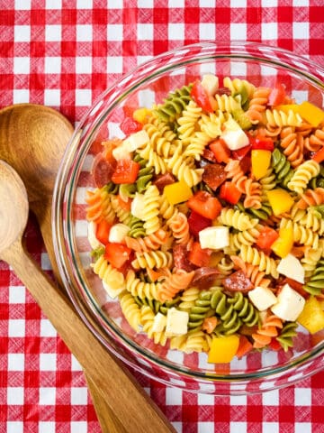 Zesty Italian Pasta Salad.