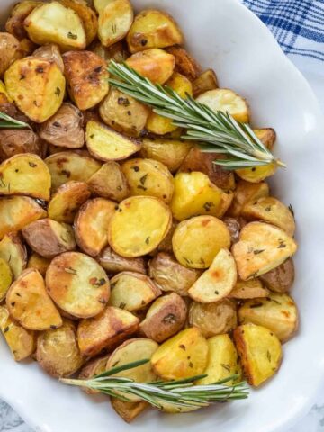 Garlic Rosemary Roasted Potatoes.
