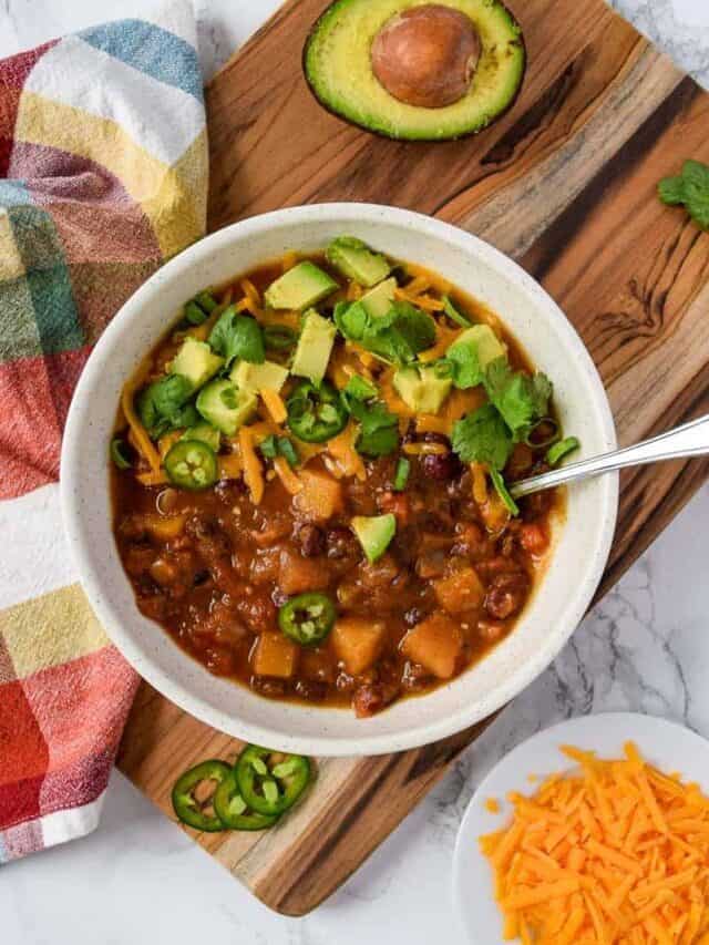 Slow Cooker Fall Harvest Chili