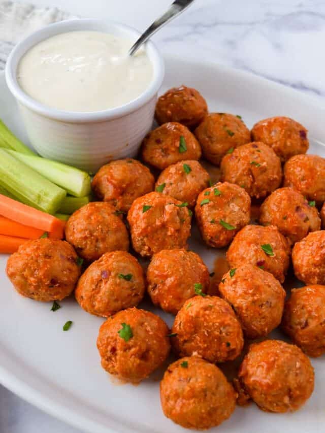 Buffalo Turkey Meatballs Fresh Apron