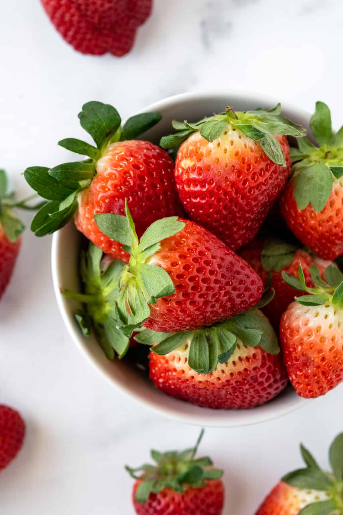 Fresh Strawberries in a bowl.
