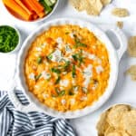 Greek Yogurt Buffalo Chicken Dip.