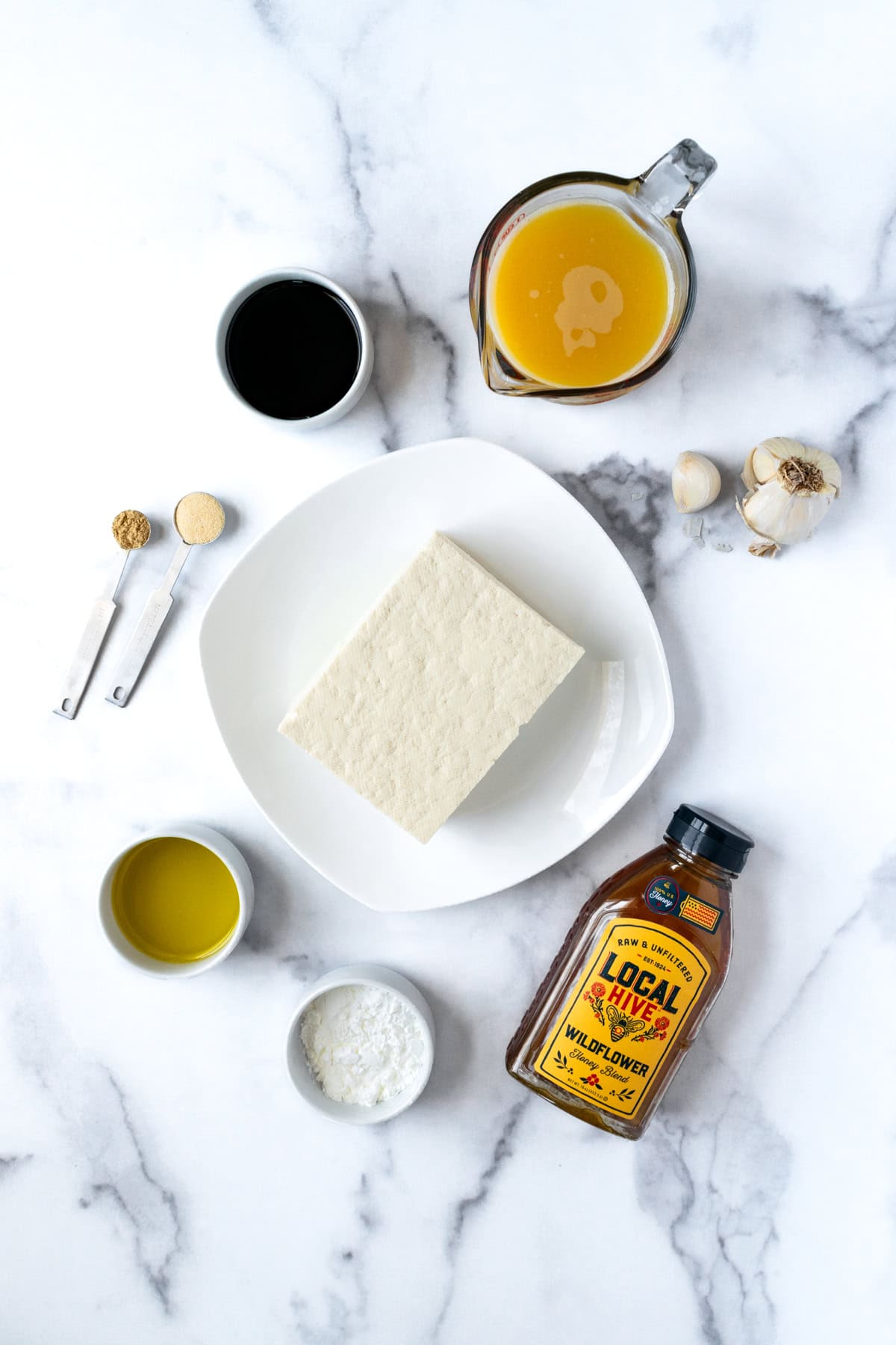 Orange Tofu Ingredients.