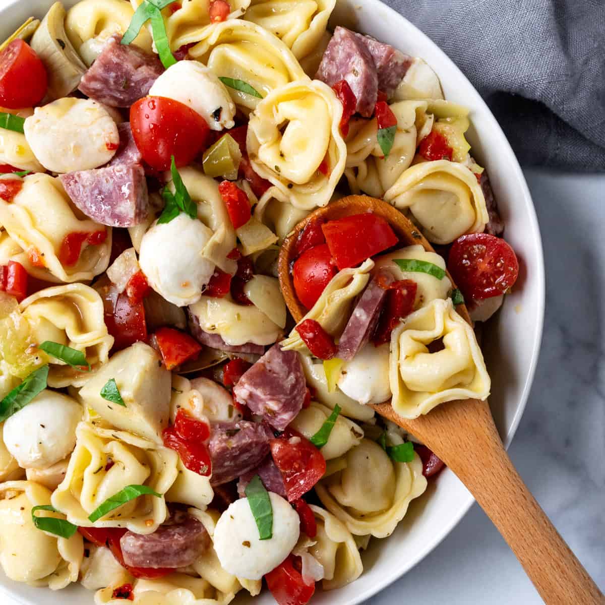 Antipasto Tortellini Pasta Salad.
